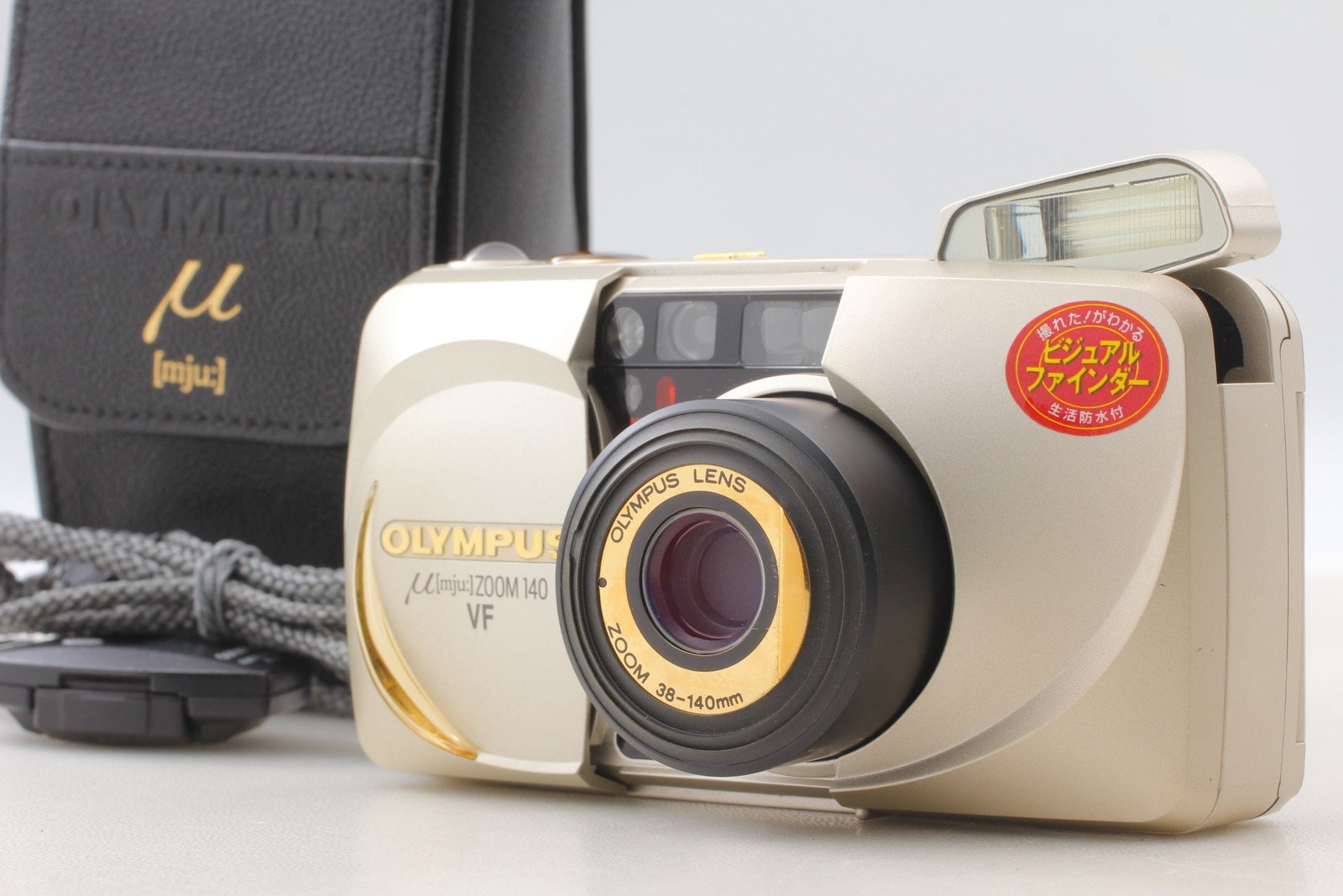 【 Top MINT w/ Case 】 Olympus μ mju Zoom 140 VF 35mm Film Camera  From JAPAN