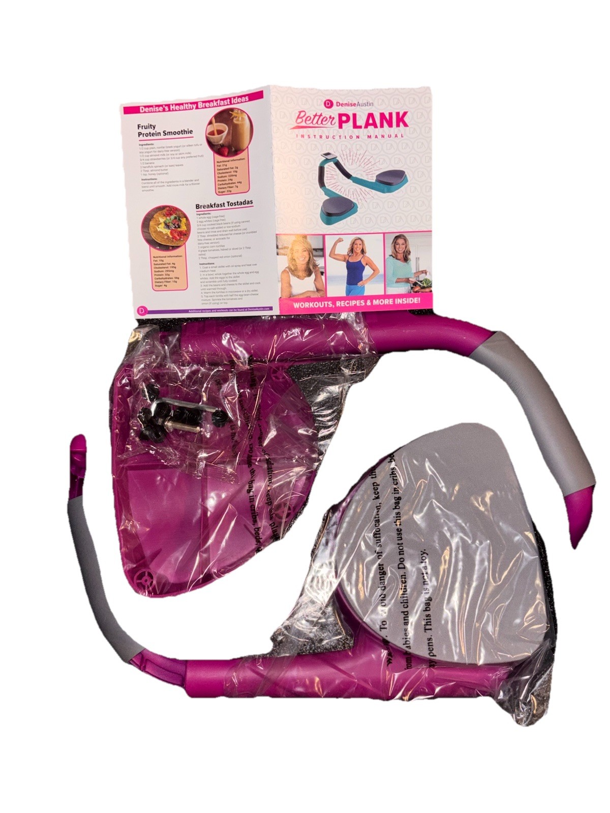 Denise Austin: BETTER PLANK WORK OUT: With Instructions Bun & Leg Shaper, NWT