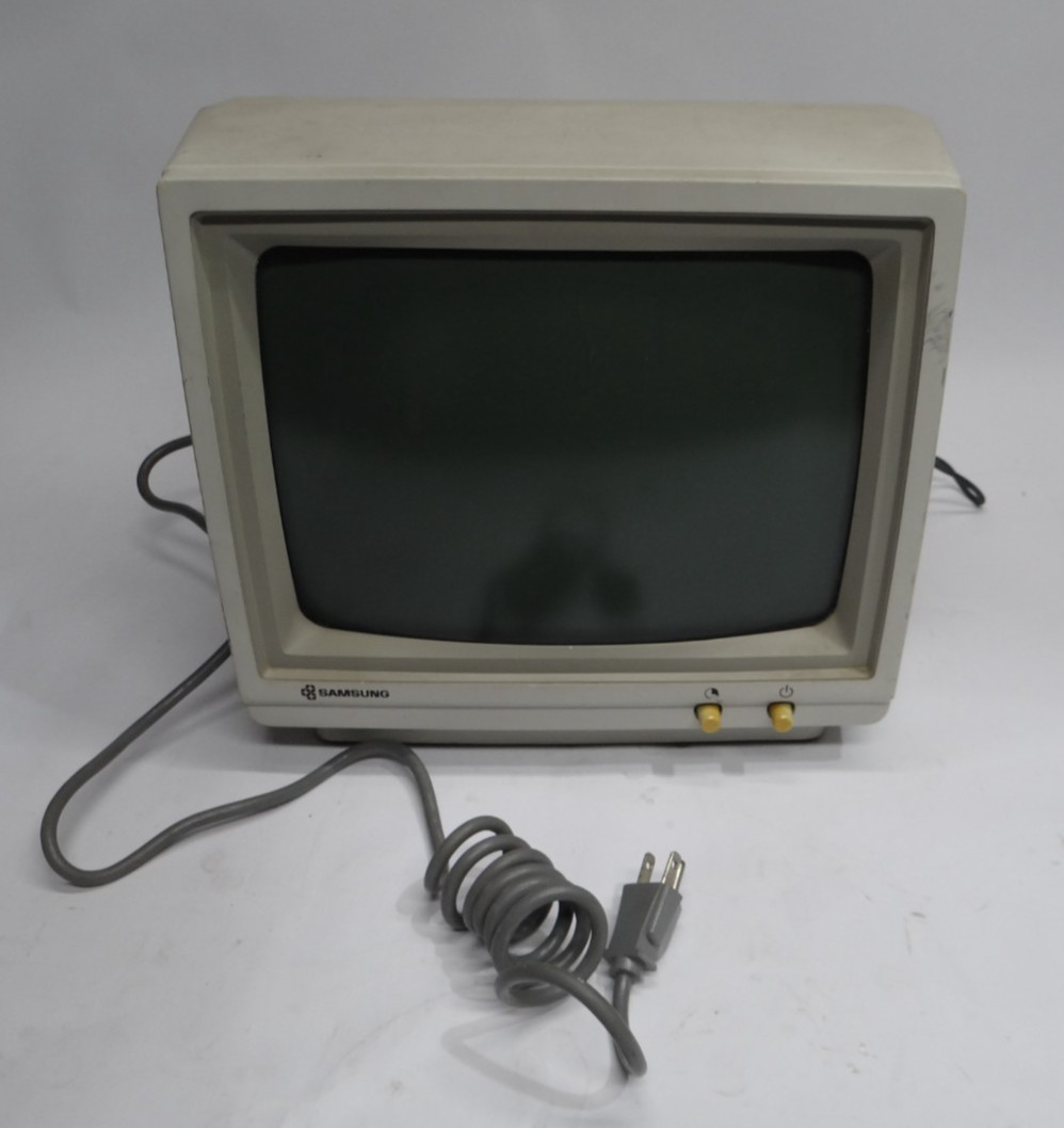 Vintage Samsung Computer Display, MD-1255H, 1985 Dated, Made in Korea