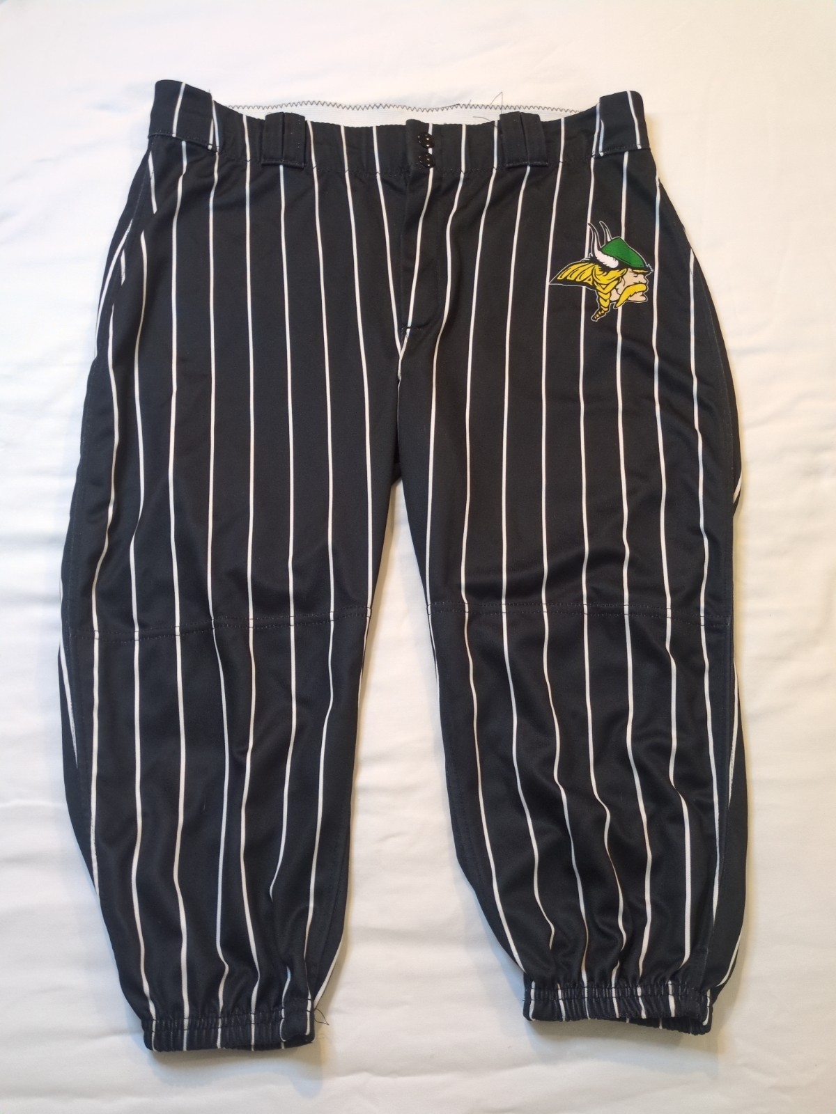 Min Viking Baseball Pants Black Pinstripe Stripe 2X Jogger Fit Alleson