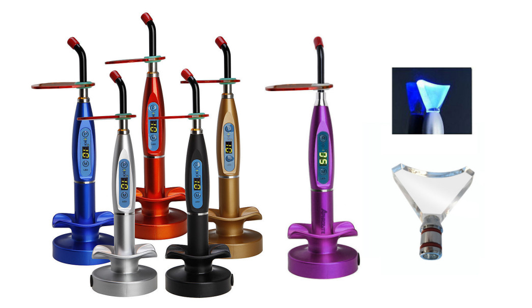 Dental 5W Wireless Cordless LED Curing Light Cure Lamp 1500mw+a Whitening Tip CE