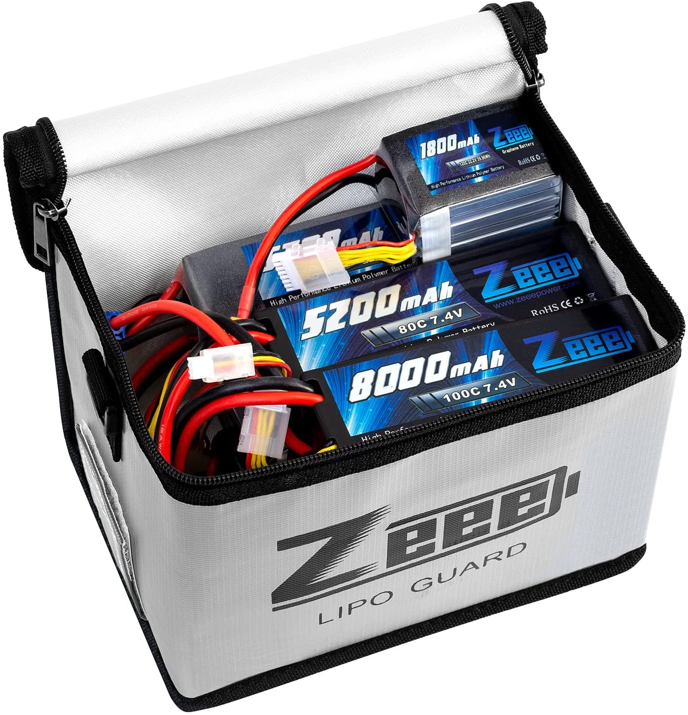 Fireproof Explosionproof Large Capacity Battery Storage Guard Pouch for Lipo Cha