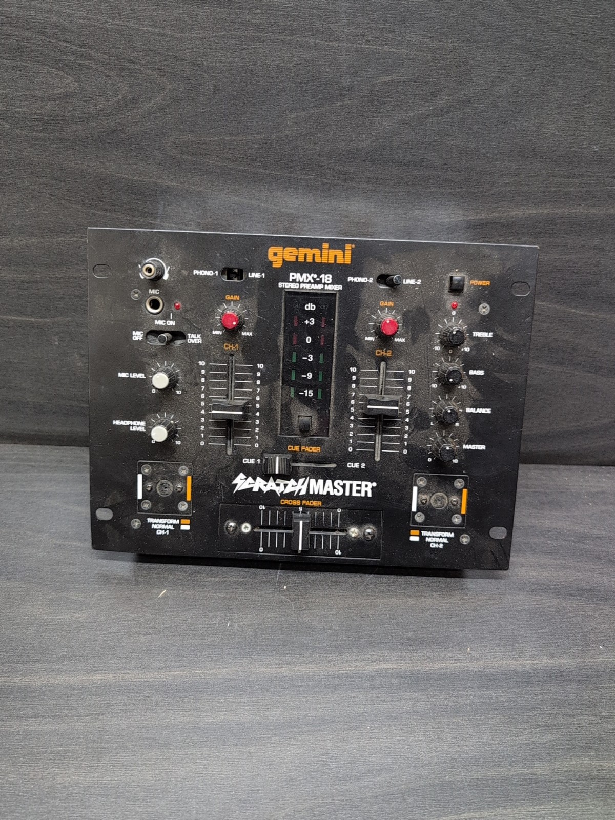 Gemini PMX-18 Preamp Mixer DJ Audio Console