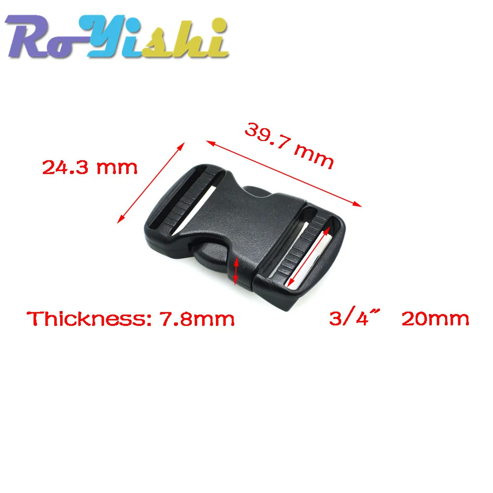 20Mm 25Mm 32Mm~50Mm Plastic Hardware Dual Adjustable Side Release Buckles Molle