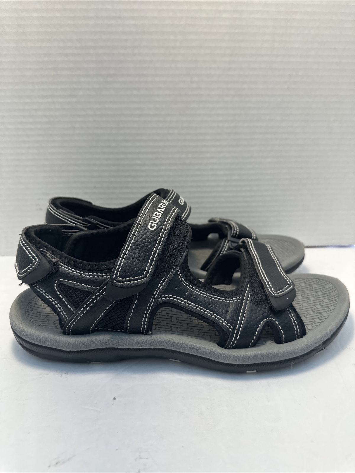 GUBARUN Mens Black Adjustable Sandals Sz 40 9-9.5. GB-5 EXC