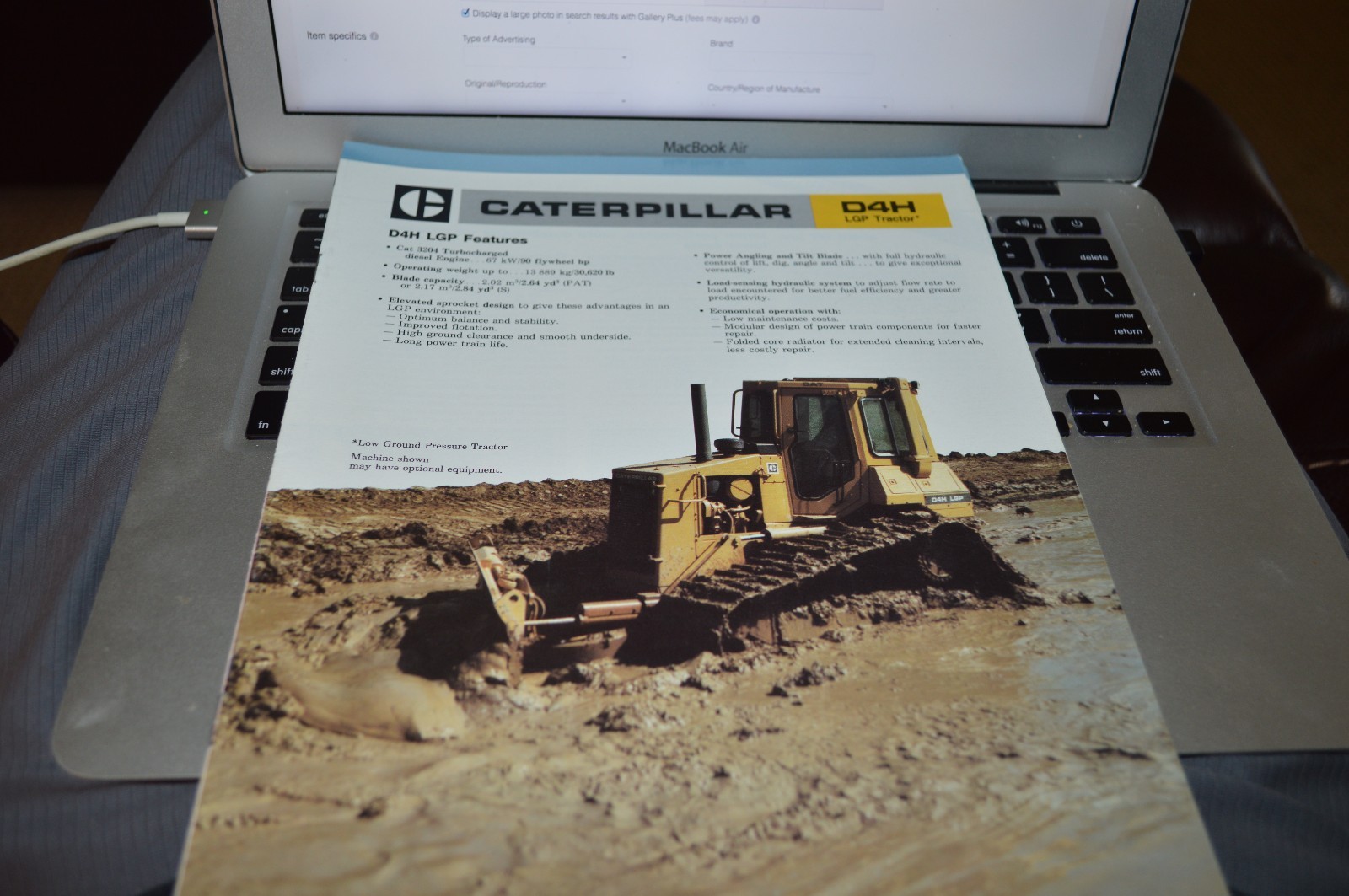 Caterpillar D4H LGP Crawler Dozer Dealer's Brochure DCPA4 ver