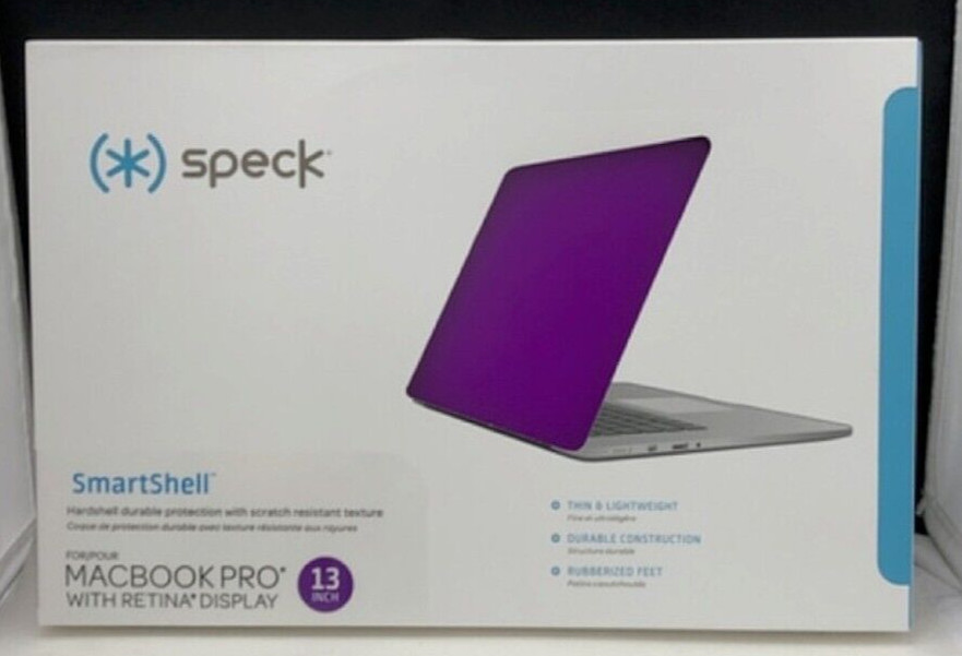 NEW Speck SmartShell Case MacBook Pro 13" Retina Display Matte Purple 86400-6010