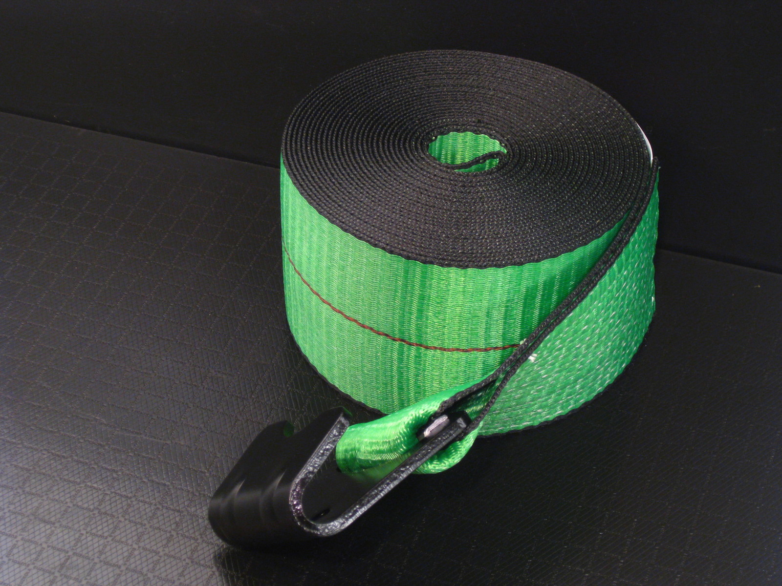 18 GREEN 4" x 30' Winch Straps w Flat Hook Flatbed Truck Trailer Tie Down Binder