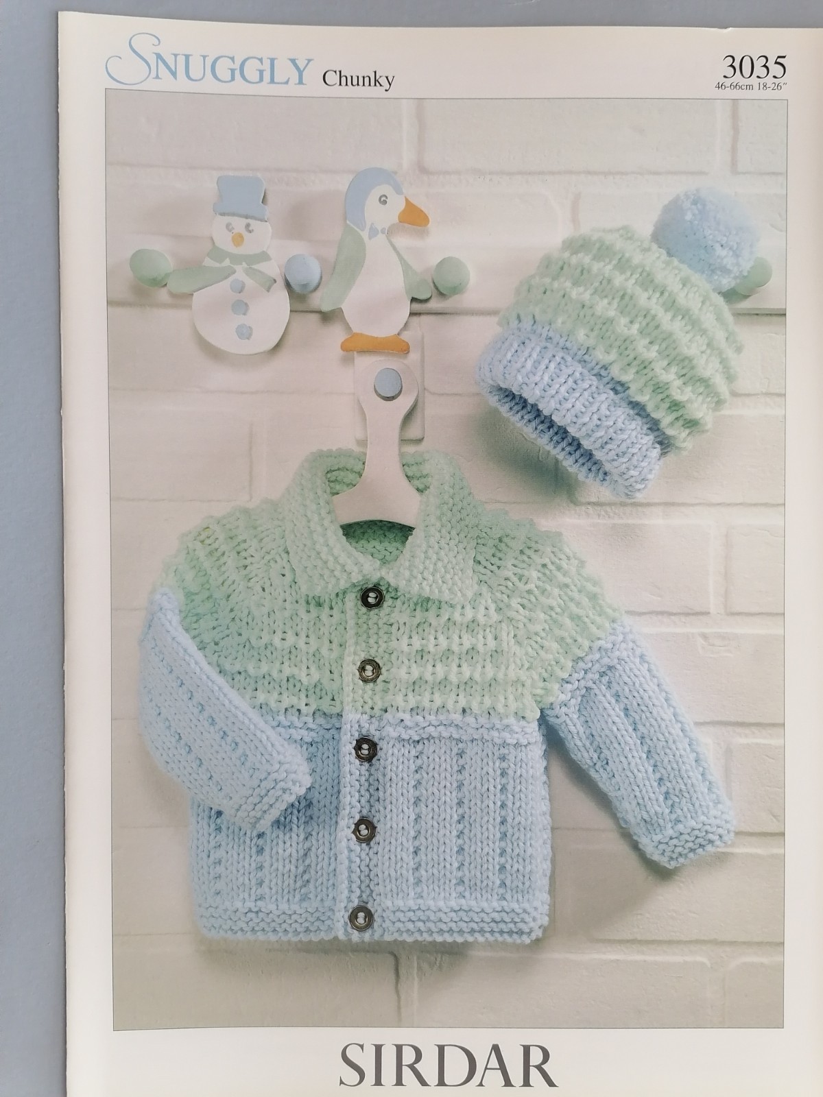 BABY/CHILD Jacket/Hat Knitting Pattern, 12ply, 46-66cm, Sirdar 3035