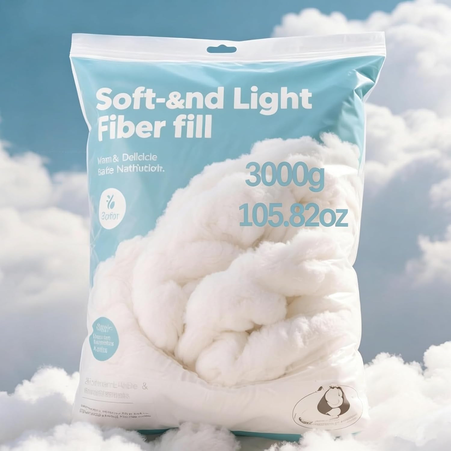 Polyfill Stuffing 3 Kg Hypoallergenic Fiber Fill for Pillows Stuffed Animals