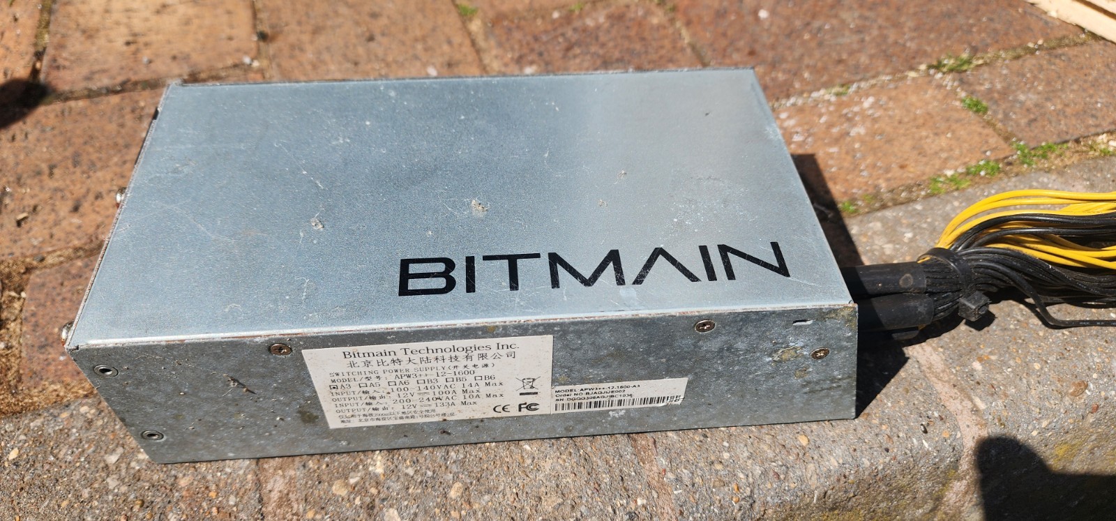 Power Supply APW3++ PSU Bitmain. Antminer S9 / L3 ++ and more. Read Description