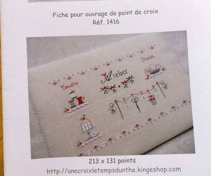 Une Croix Le Temps d Un The Cross Stitch Pattern Chart