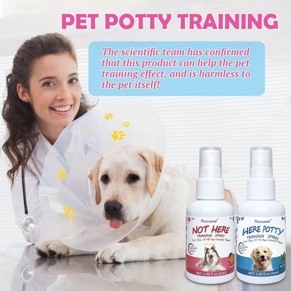Dog Not Here & Here Potty Training Spray Kit, Puppy Essentials. Pee Here Corr...