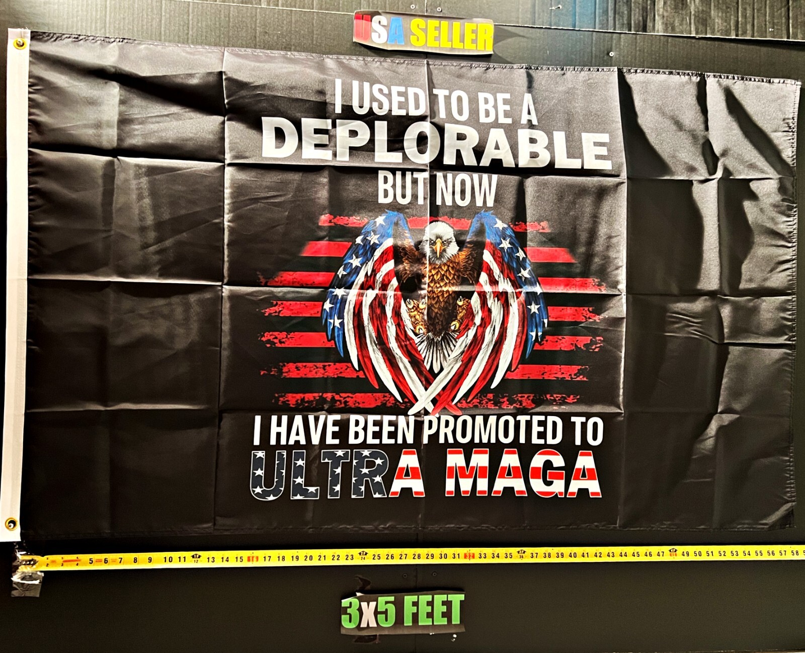Donald Trump Flag FREE USA SHIP Ultra Maga Deplor Republican Desantis Sign 3x5'