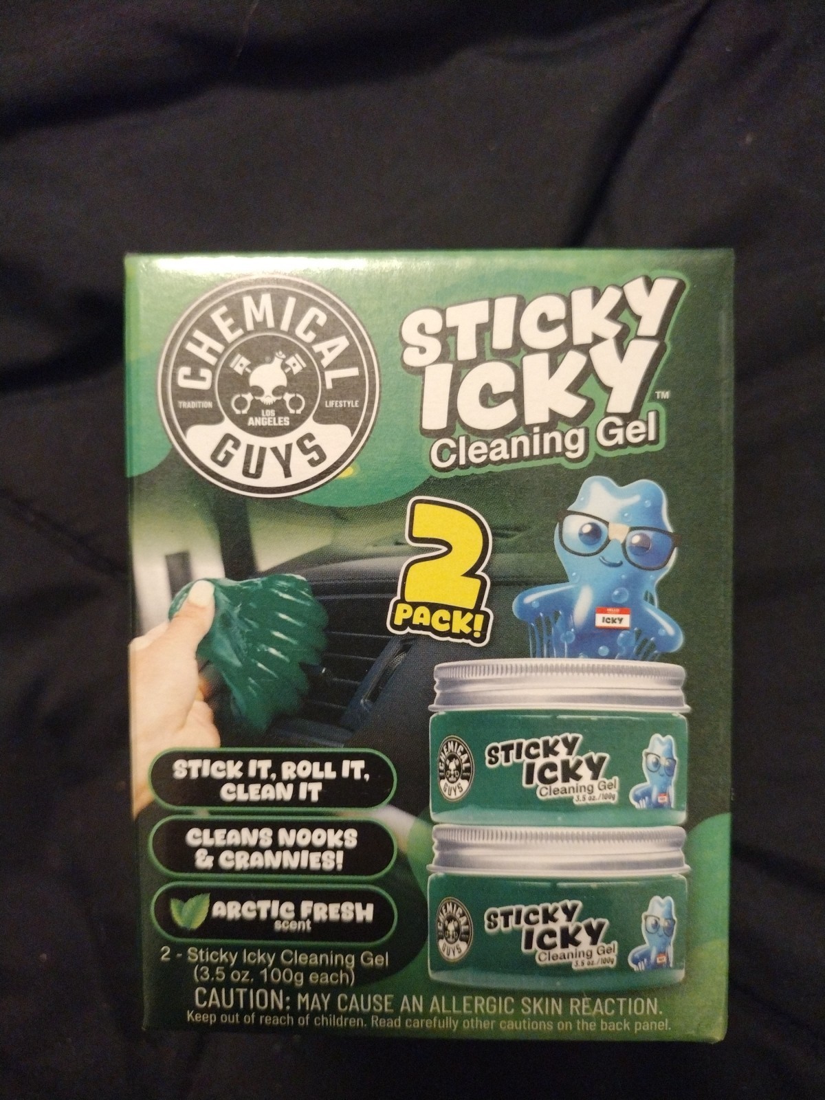 Chemical Guys Sticky Icky Cleaning Gel Artic Fresh 2 Pack
