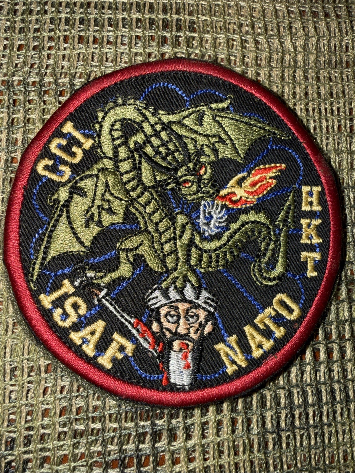 French Foreign Legion ISAF CCI NATO HKT Commando Afgan War Patch