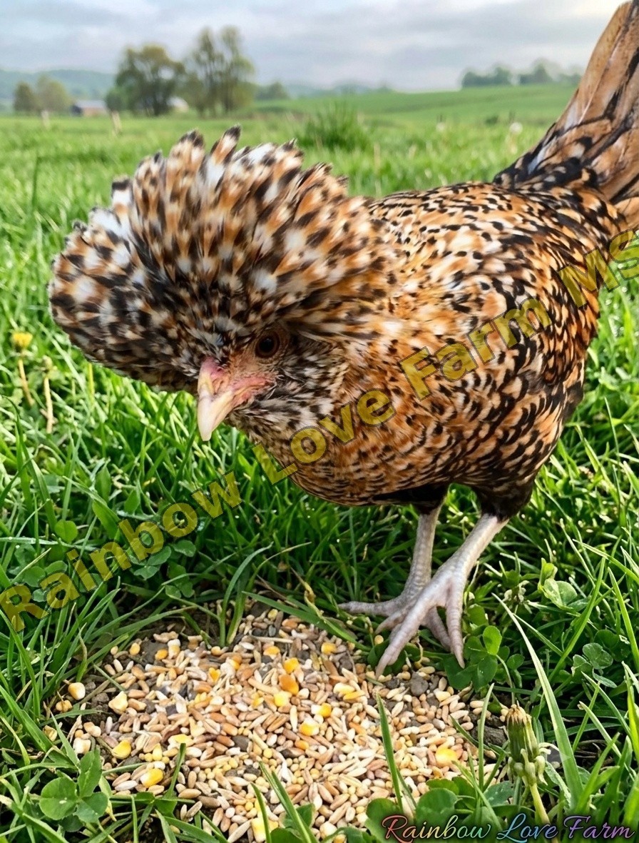 6+ Assorted Polish Chicken Hatching Eggs Buff Laced Candy Corn White Crest NPIP
