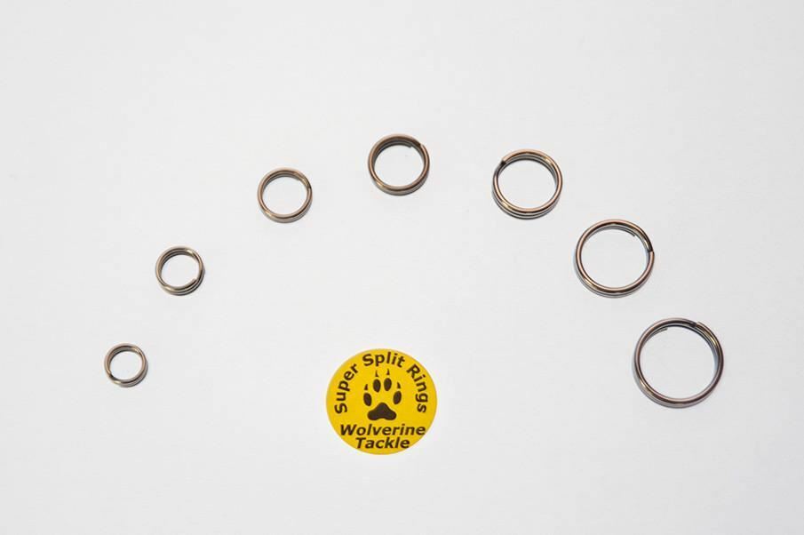 Split Rings Stainless Steel Wolverine Tackle Super Rings 4-7 2 Pack & 100 Pc Kit