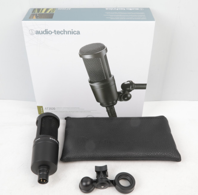 Audio-Technica AT2020 Cardioid Condenser Studio XLR Microphone