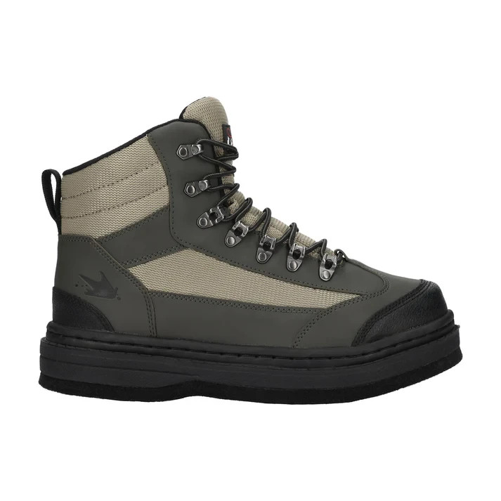Frogg Toggs® (Men's 12) Hellbender™ Felt Wading Boot in Green/Silver/Black