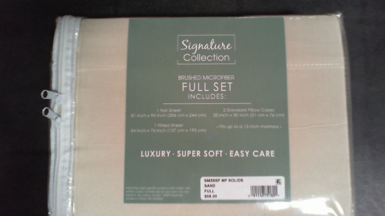 Macy's Microfiber 4 Pc. Sheet Set, Full, Created