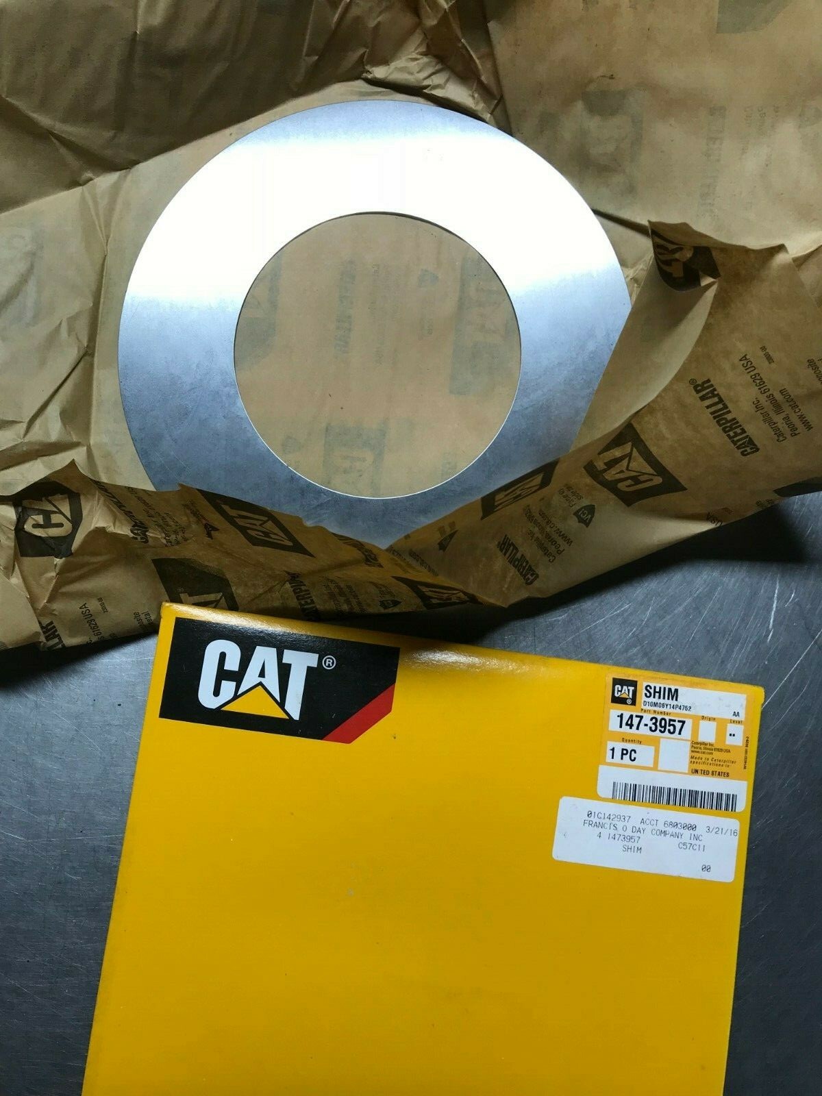 1473957  GENUINE CAT  SHIM  0.5-MM THK  CATERPILLAR  147-3957