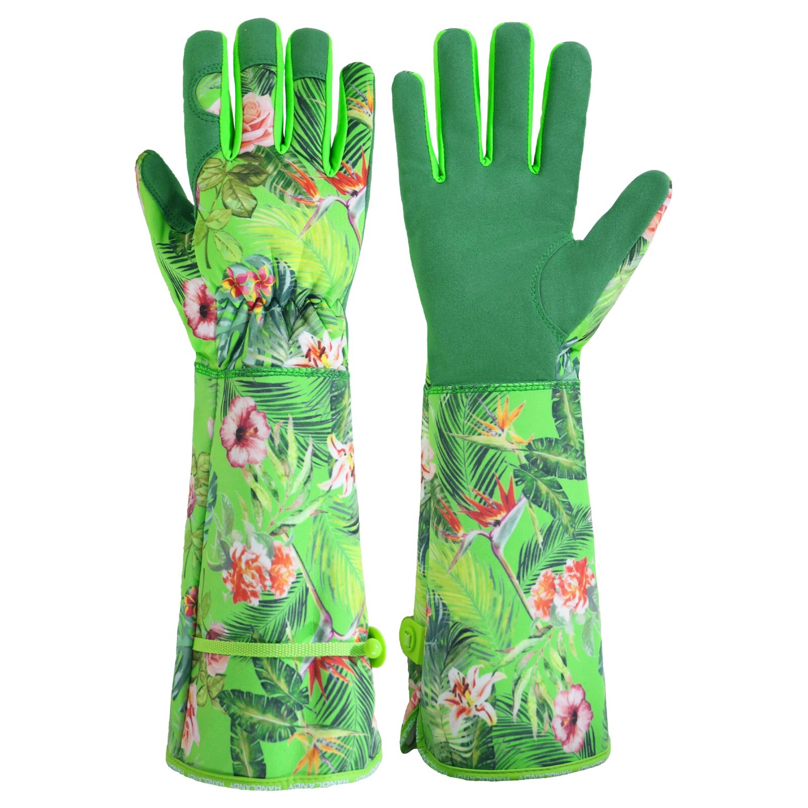 HANDLANDY Leather Gardening Gloves for Men & Women,Garden Glove