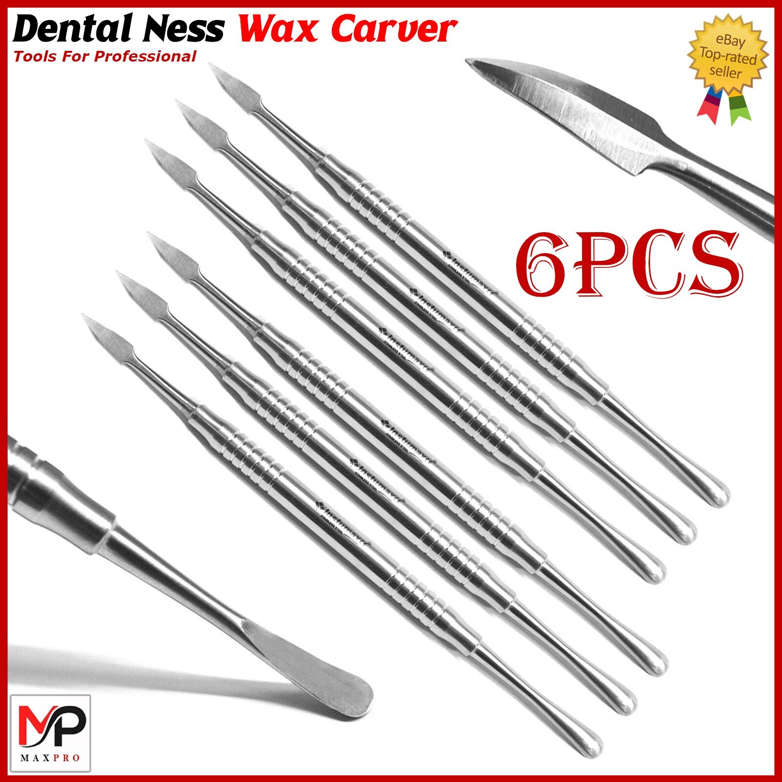 6 Pcs Dental Wax Carving Tool Set – Stainless Steel Limited Offer And Fast Ship