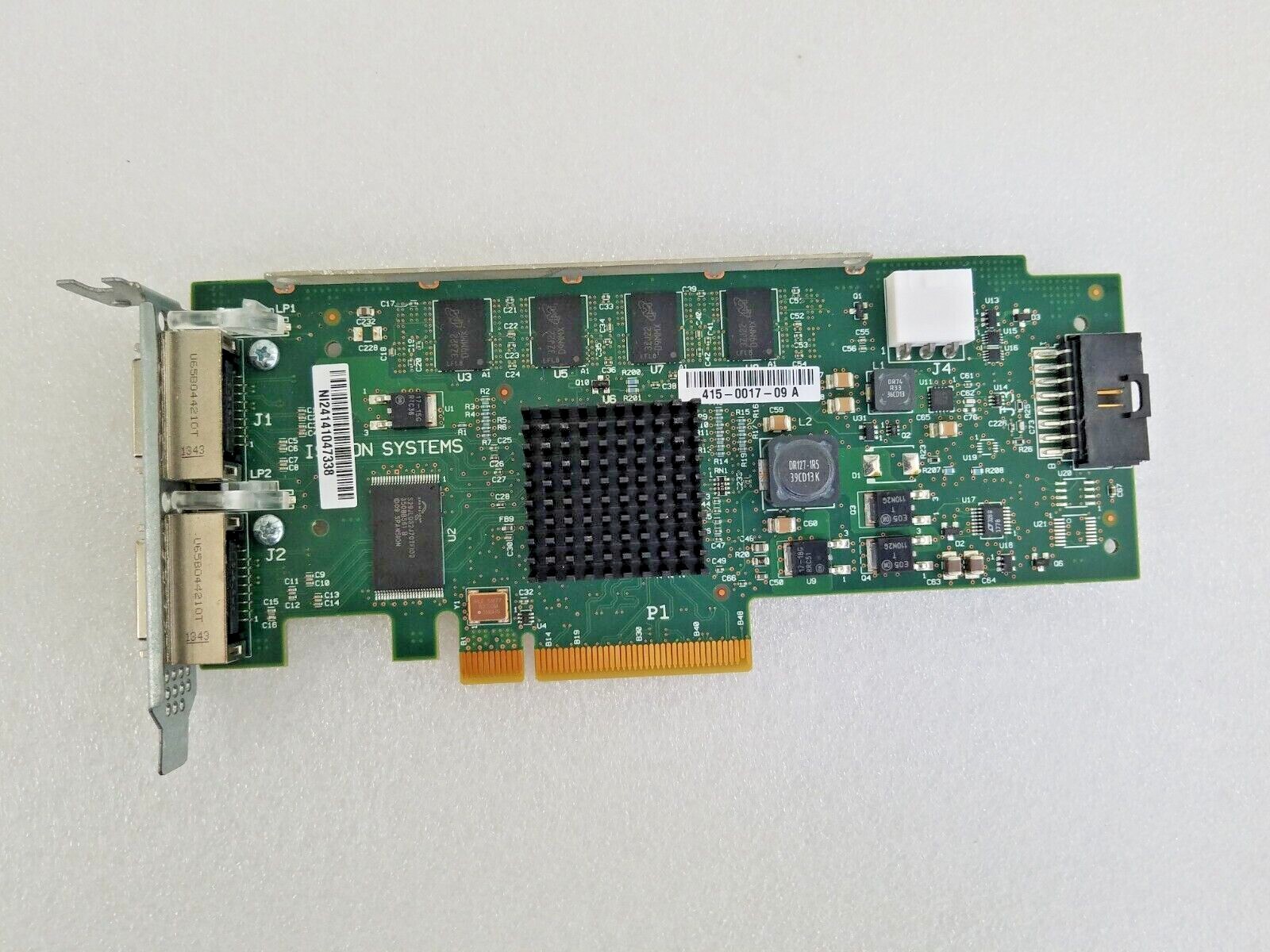 Isilon 10GB Dual Port Infiniband PCIe  Adapter HBA 415-0017-09 A Low Pro