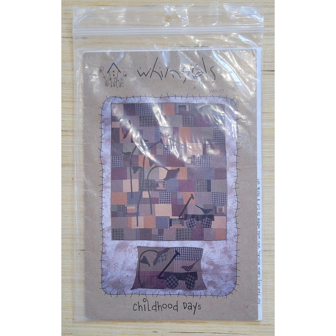 Whimsicals WH-27 Childhood Days Quilt Pattern UnCut 2001