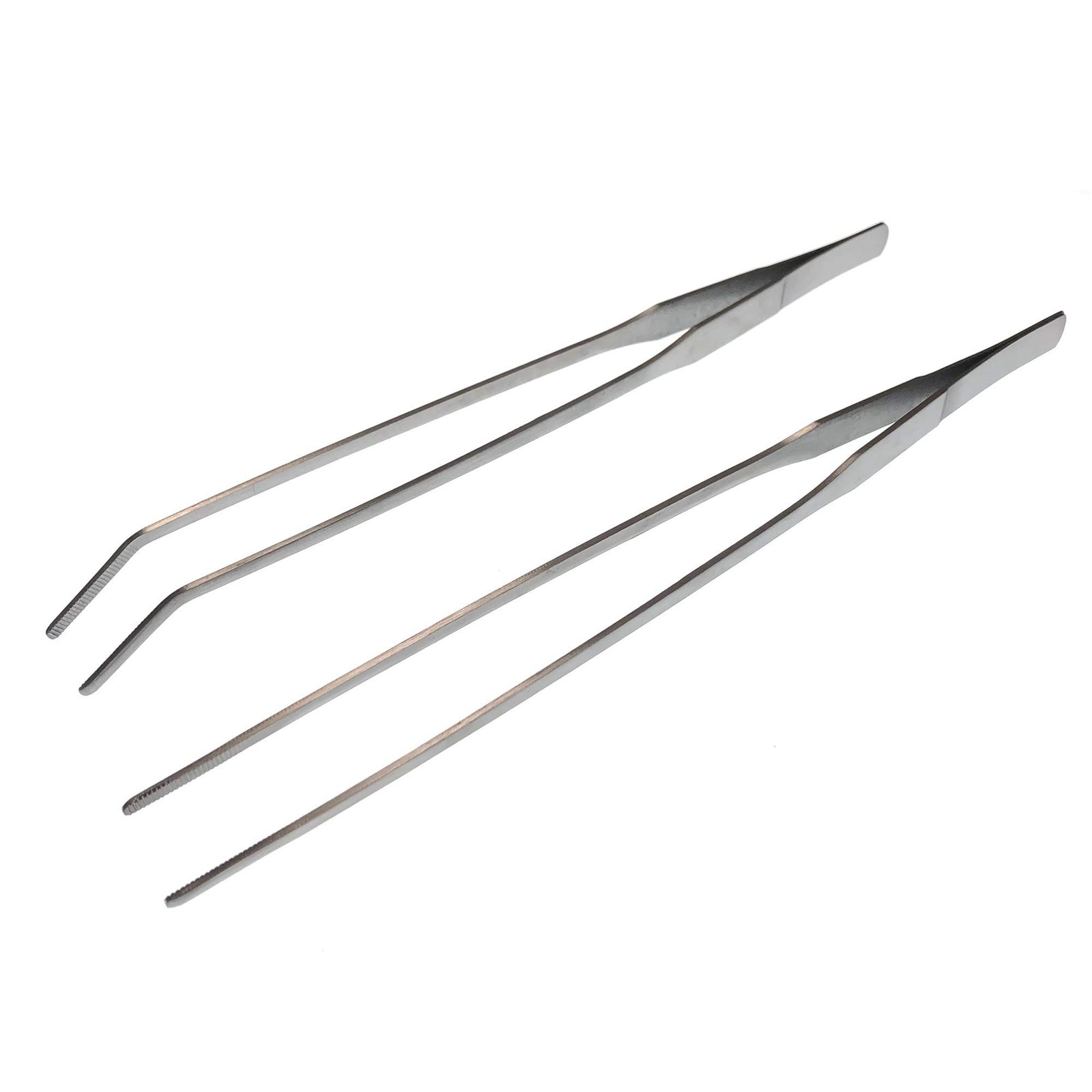 Longjet Kitchen Tongs Metal Tweezers for Cooking - Reptile Feeding Tongs for ...