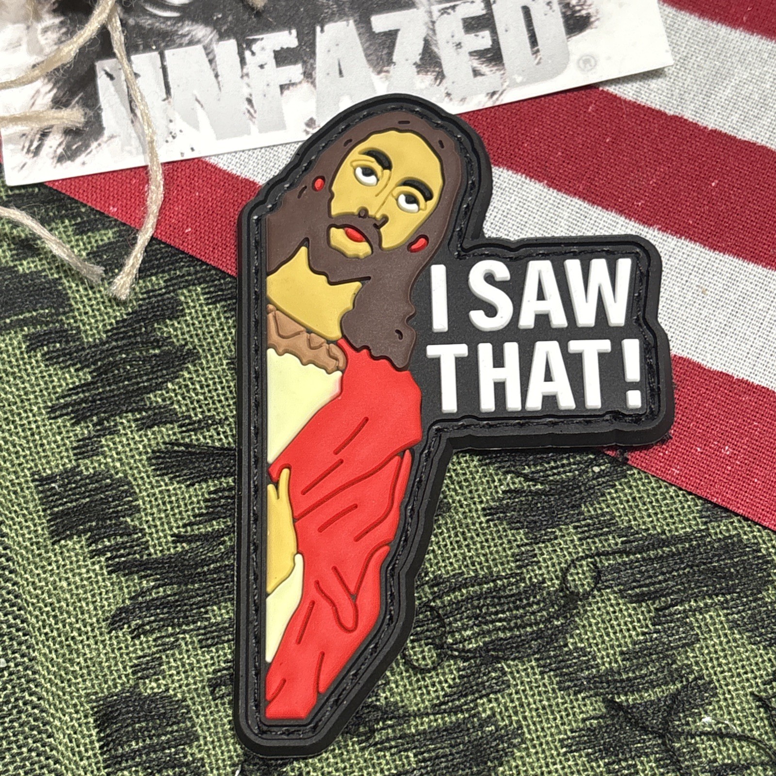 PvC 3D: I Saw That! Morale Tactical Hook & Loop Patch High Quality