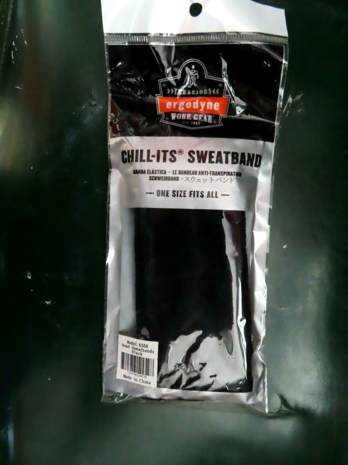 2 Ergodyne Chill-Its  Absorptive Moisture Wicking Head Sweatbands  # 6550  Black