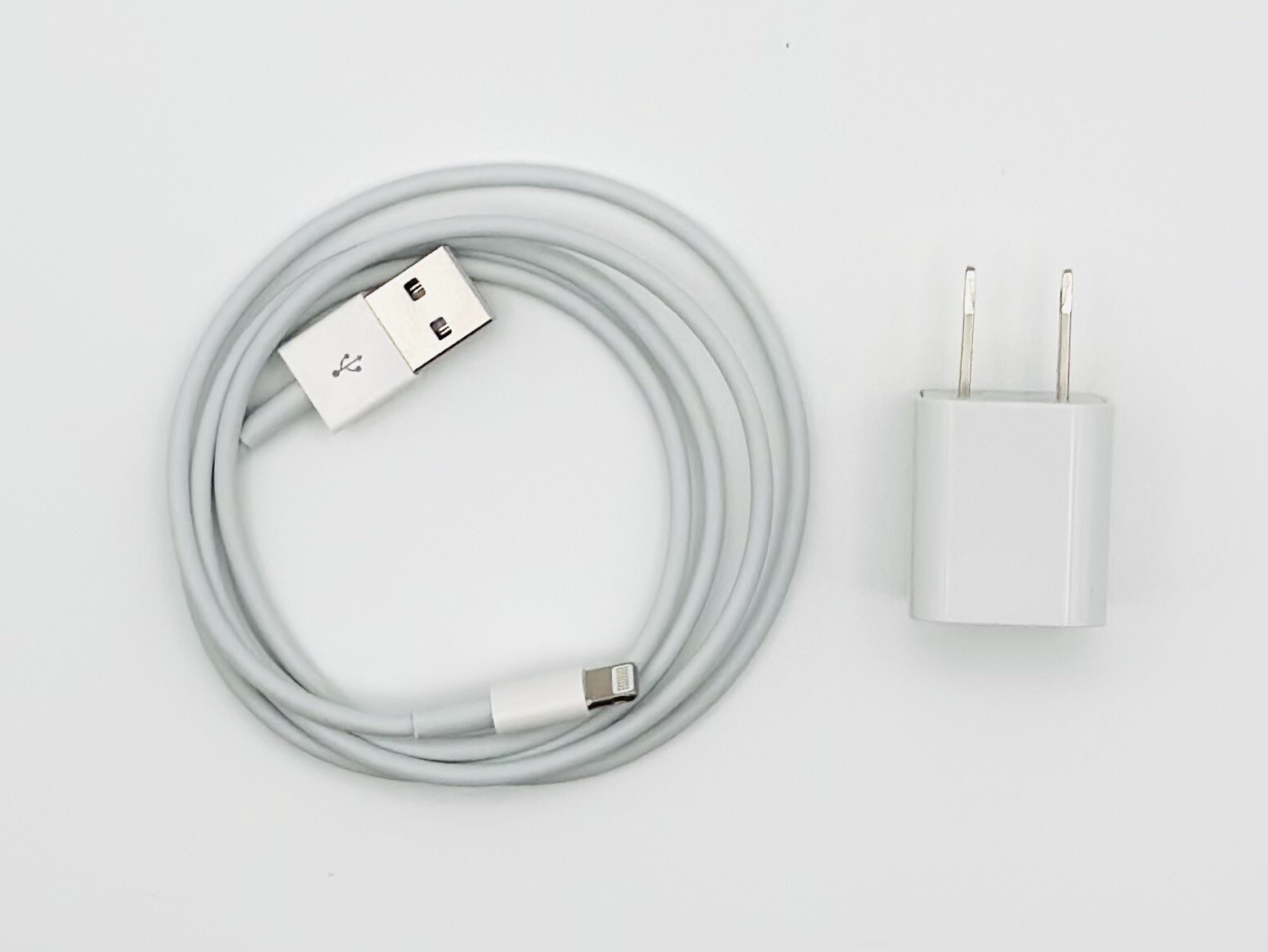 For Apple Lightning to USB Cable & USB-A Wall Charger Plug 5V, iPhone iPad iPod