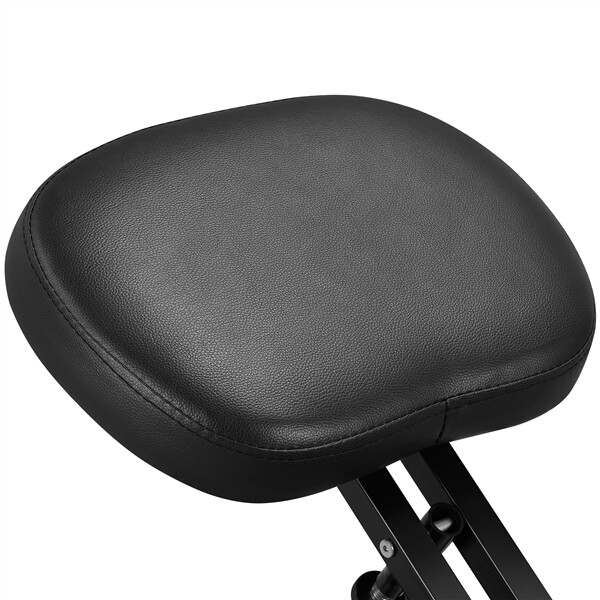 Ergonomic Kneeling Chair Adjustable Posture Chair Stool with Angled Seat Black