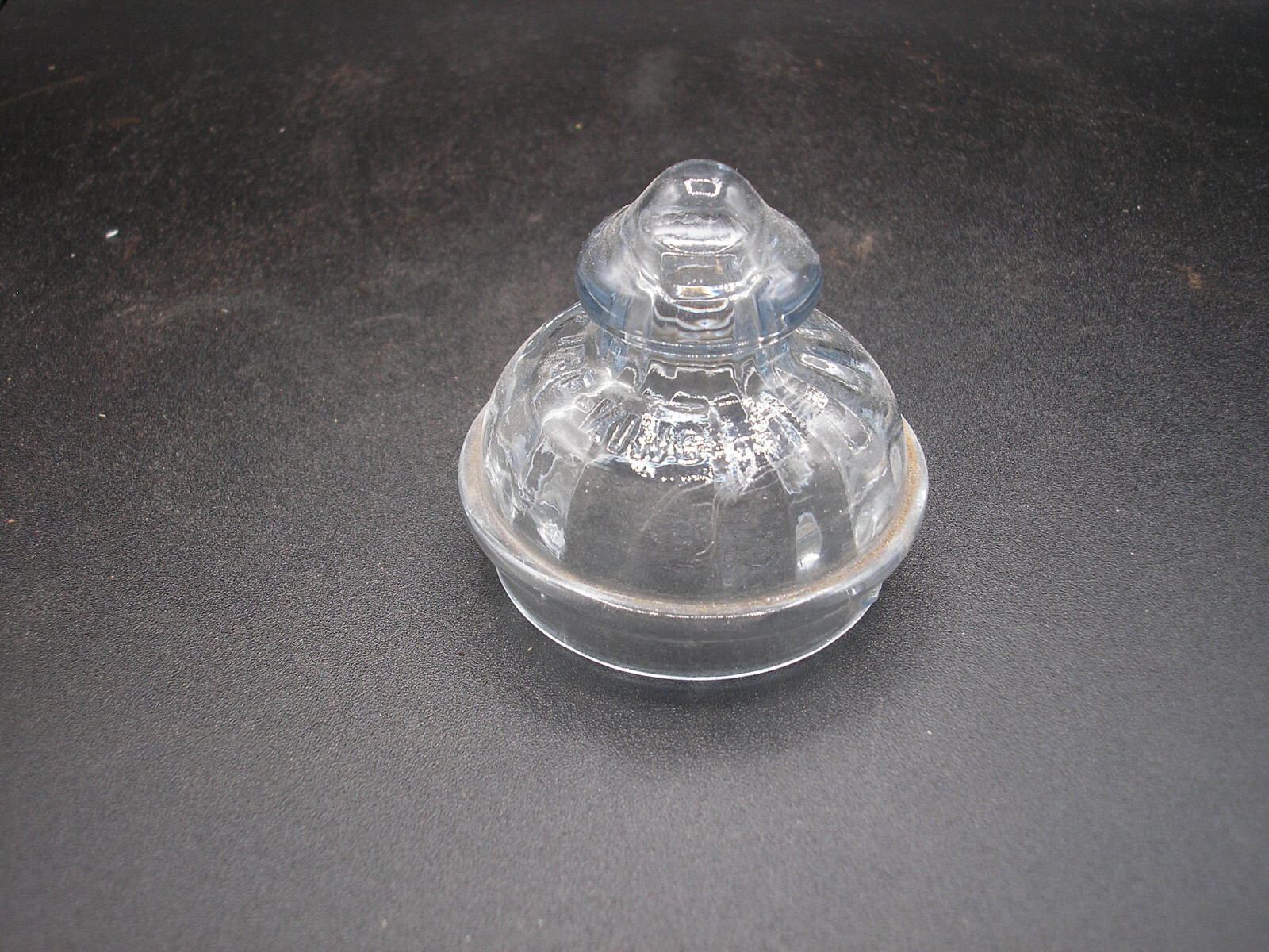 Vintage Sapphire Blue Glass Fireking Percolator Replacement Lid