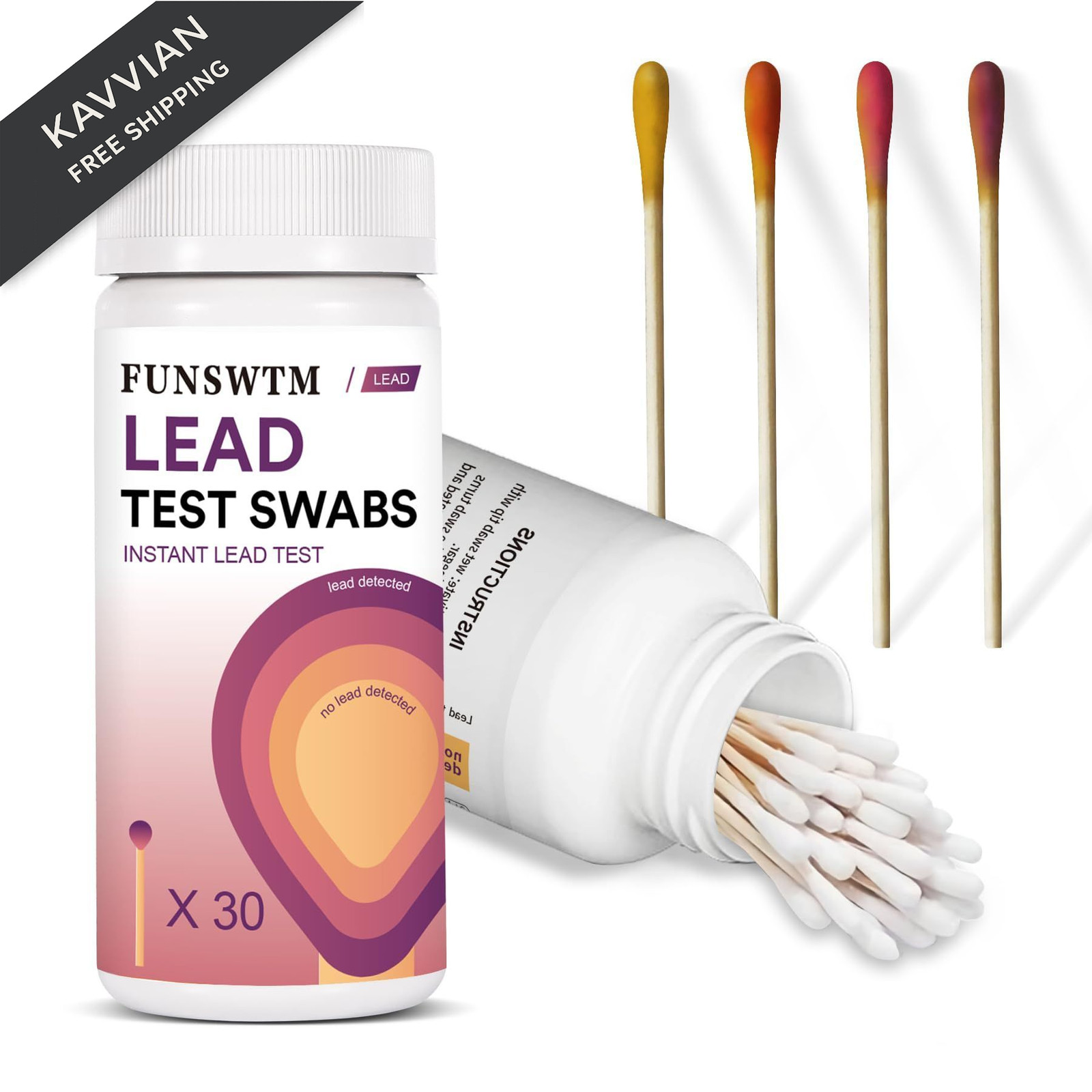 Lead Test Kit - 30 PCS Swabs - 30 Second Instant Paint Test...