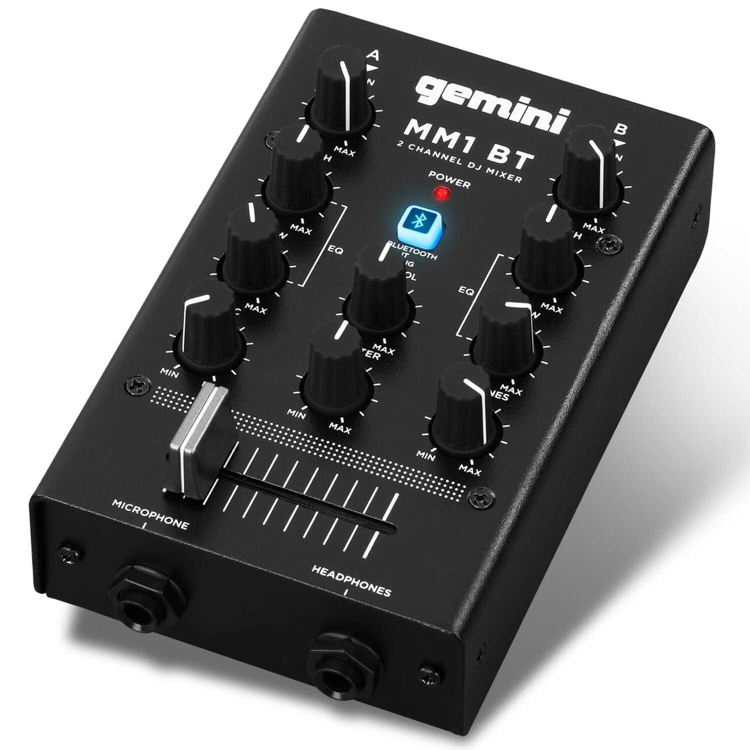 Gemini Sound MM1BT Bluetooth Professional Audio 2-Channel Dual Mic Input Ster...