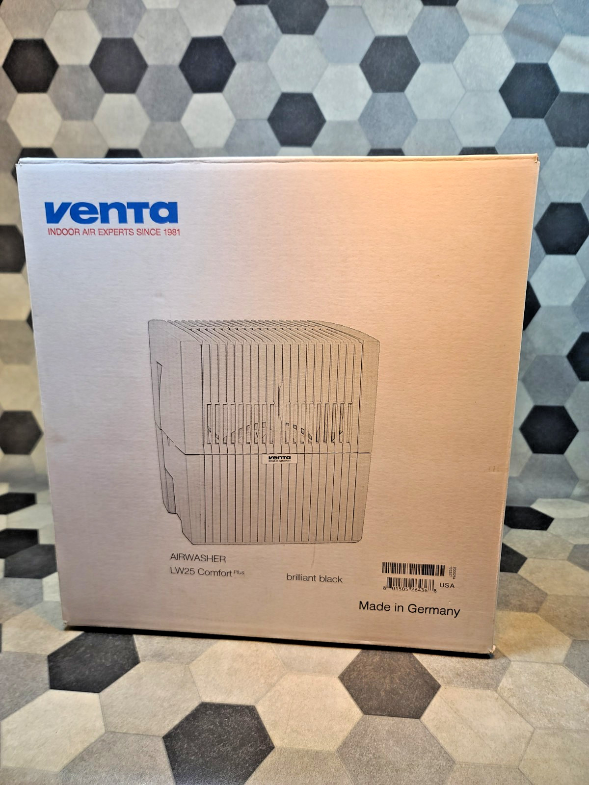 NEW Venta LW25 Comfort Plus Evaporative Humidifier Black - Made in Germany