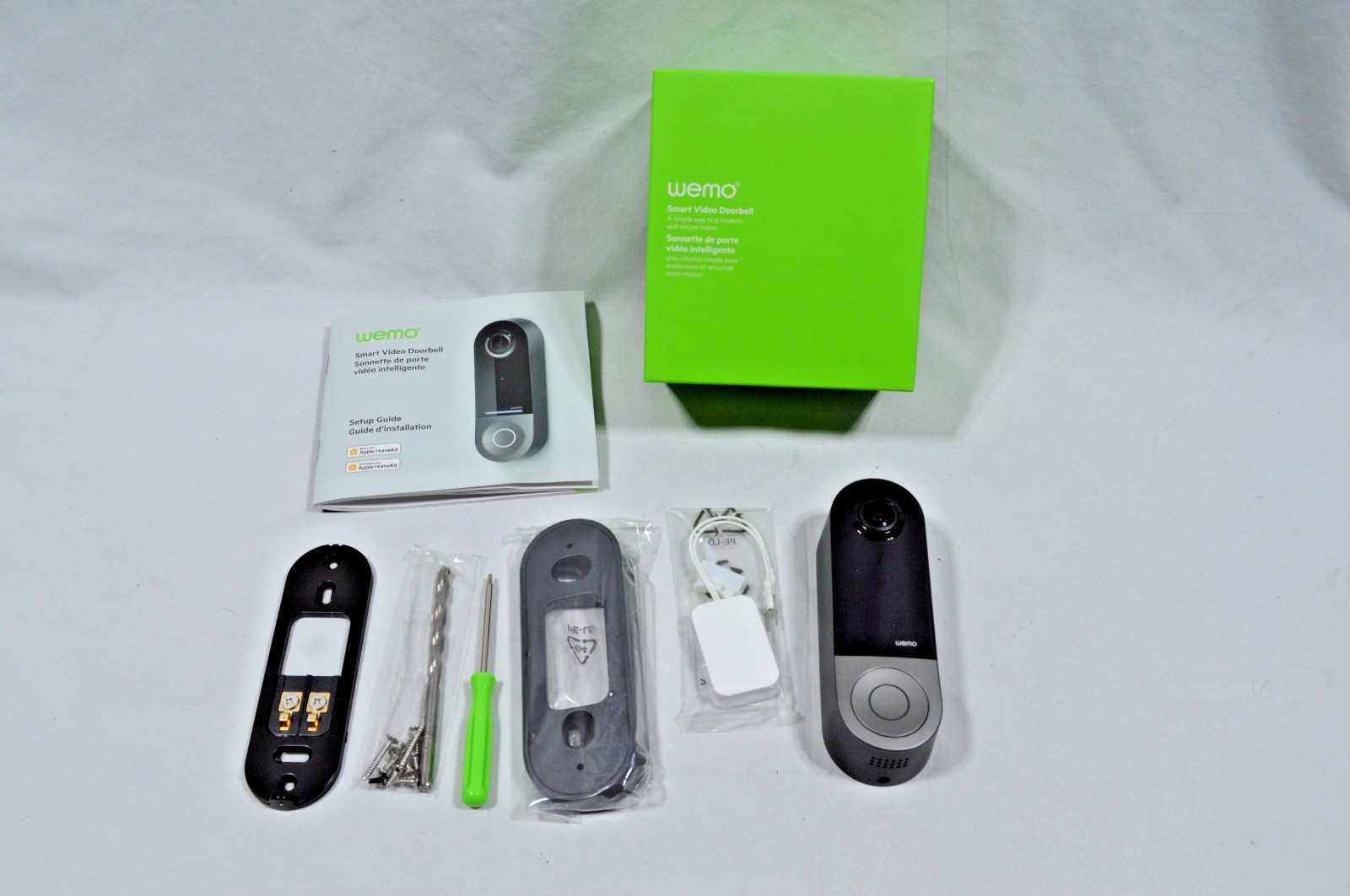 Belkin Wemo Smart Video Doorbell, WDC010 - Apple Homekit Compatible