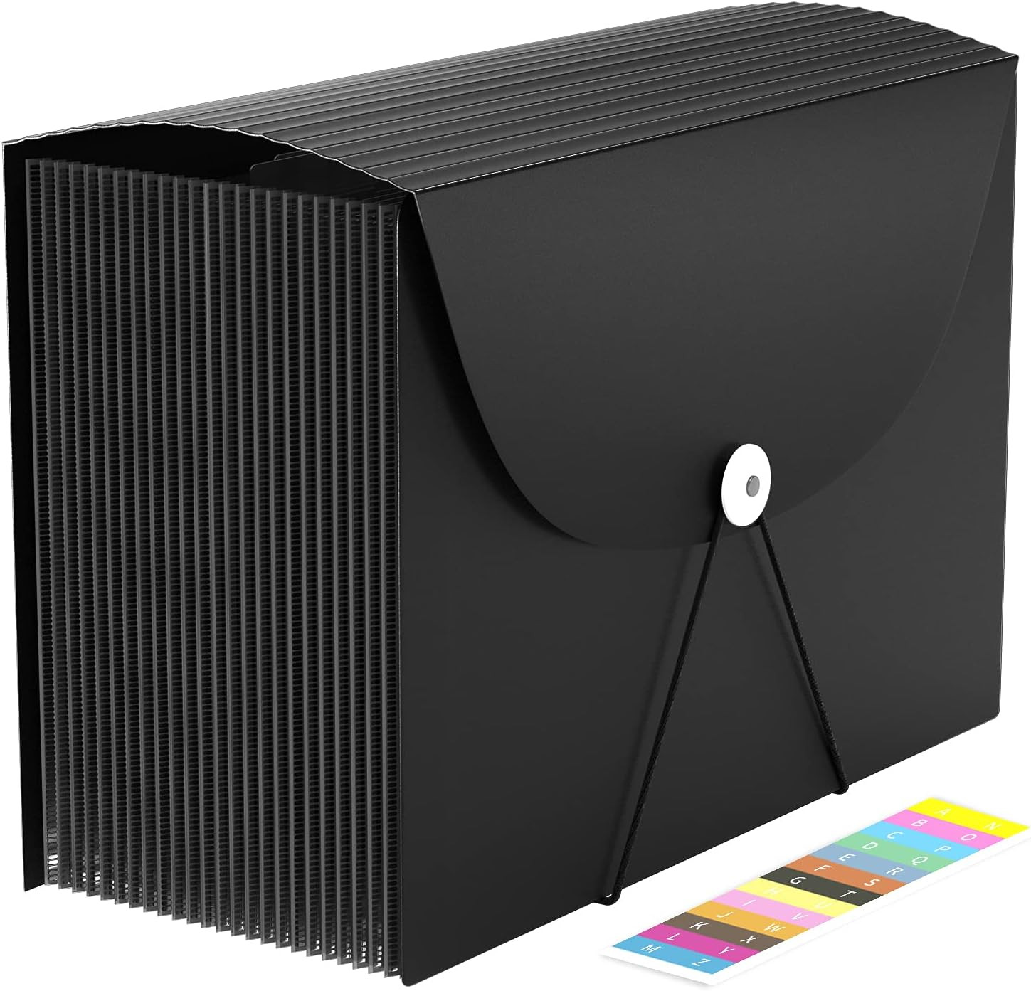 24 Pockets Expanding File Folders Accordian File Organizer Storage Box