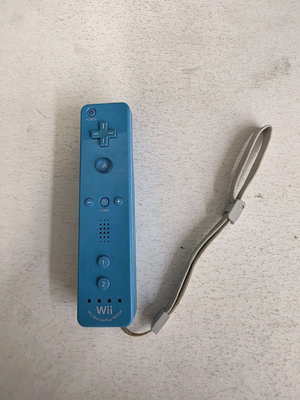 Blue Teal Official OEM Nintendo Wii Remote Controller RVL-036 Motion Plus Tested