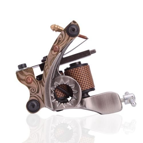 1TattooWorld New Cast 10 Laps Coils Tattoo Machine Liner Shader Gun,...