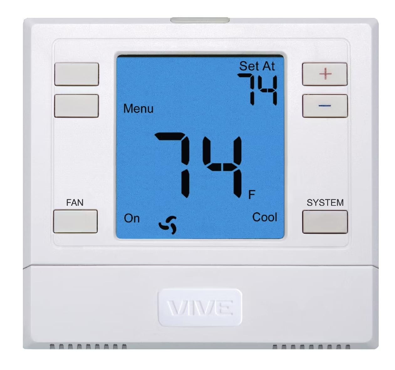 VIVE Comfort TP-N-751 - Non-Programmable, with Humidify and De-Humidify, 3H/2C