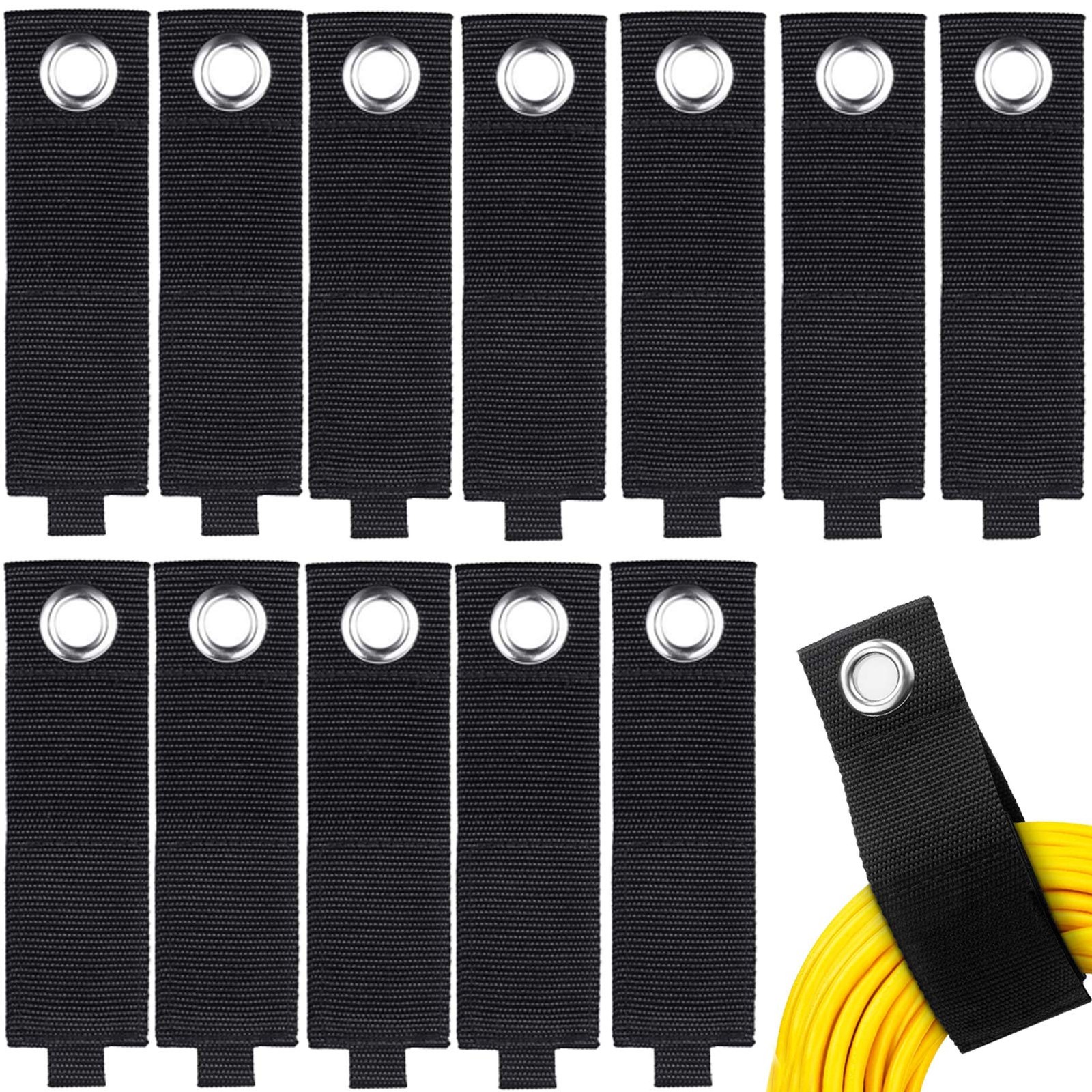 12Pcs Extension Cord Holder Organizer Heavy Duty Storage Straps Large 13 Inch...