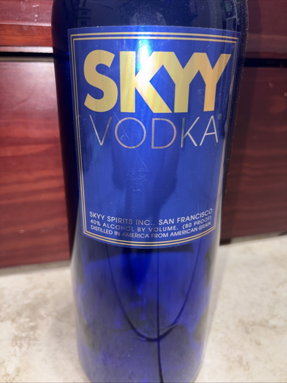 RARE SKYY Vodka Bottle For Display UNSEALED Empty Bottle