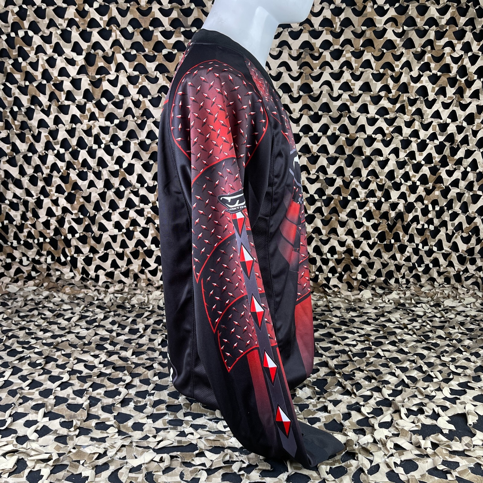 NEW JT Diamond Plate Paintball Jersey - Red - Small