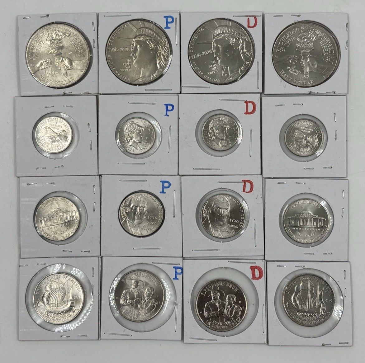 1776 2026 P D EMERGING / ENDURING LIBERTY JEFFERSON NICKELS MAY FLOWER 8 COINS