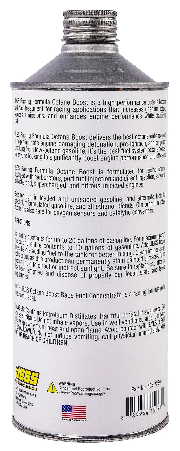 JEGS 72340 Octane Boost [32 oz. Bottle]