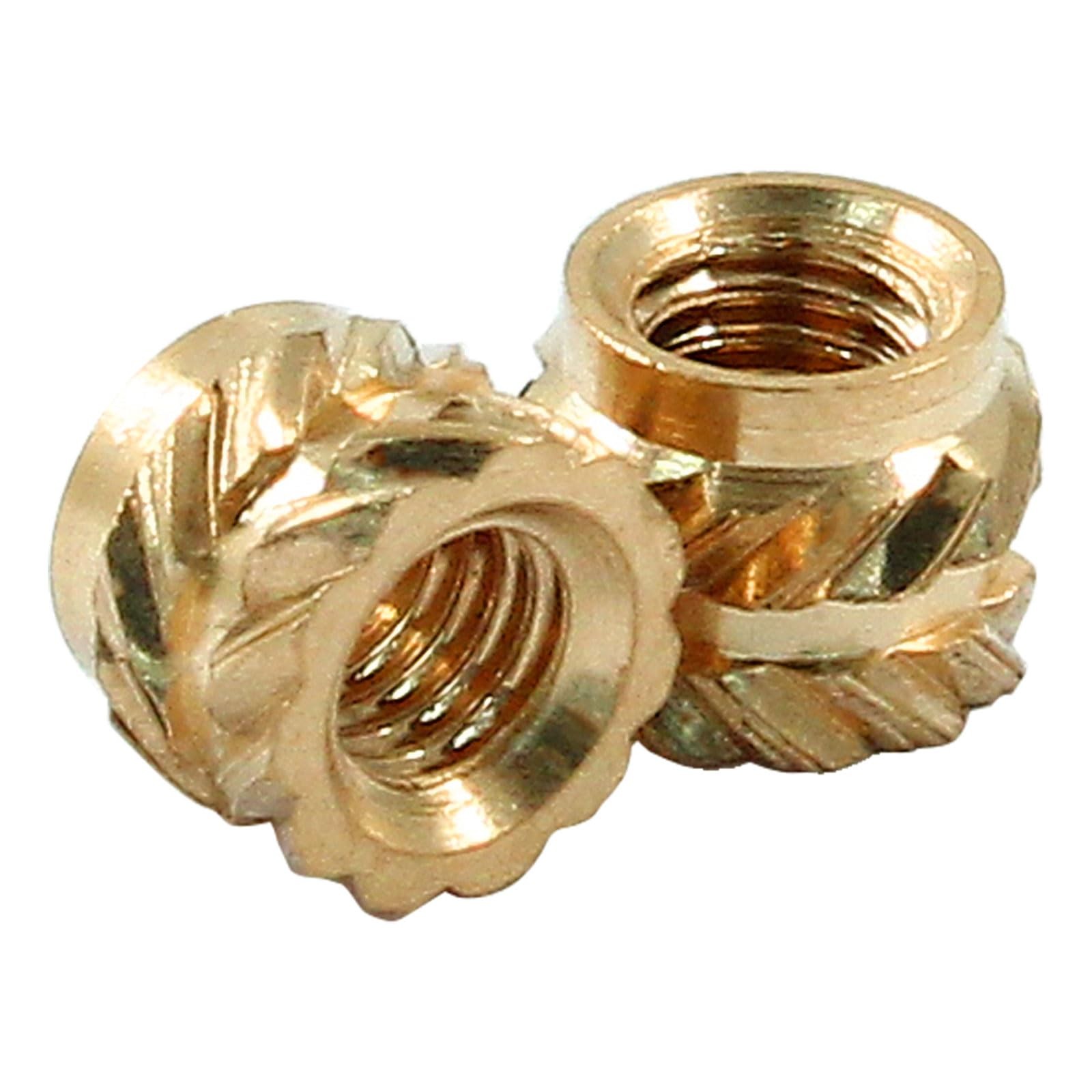 M3 Threaded Inserts M3x5x4 Brass Heat Set Insert Metric Knurled Nuts 120 PCS